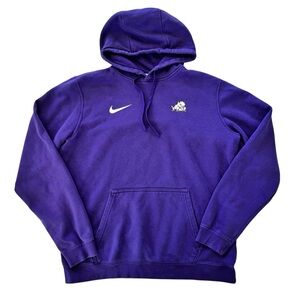 Nike TCU Horned Frogs Hoodie Unisex Medium Purple Sweatshirt Pullover NCAA